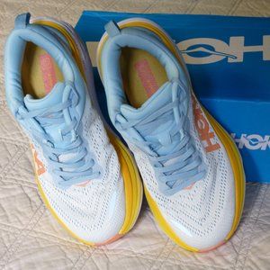 HOKA BONDI 8 NIB - WOMEN'S SIZE 8 B - Color: Summer Song/Country Air